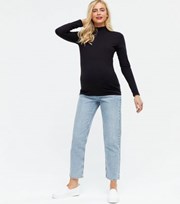 New Look Maternity Pale Blue Ankle Grazing Over Bump Hannah Straight Leg Jeans